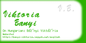 viktoria banyi business card